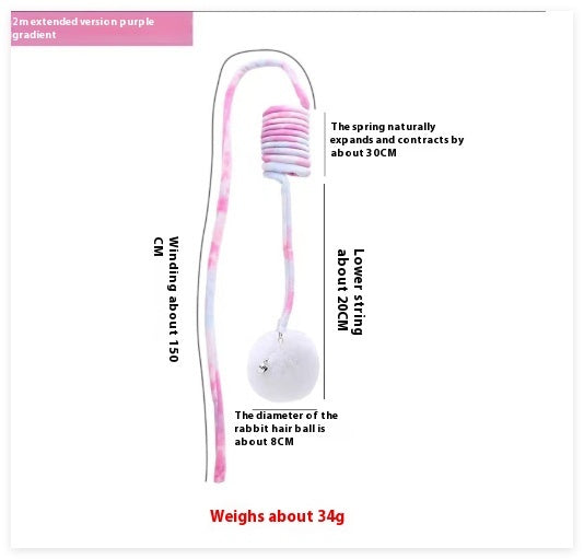 Self Play Spring Rabbit Hair Ball Interactive Cat Toy