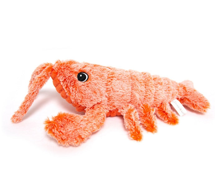 Electric Jumping Lobster Plush Toy Interactive USB Rechargeable