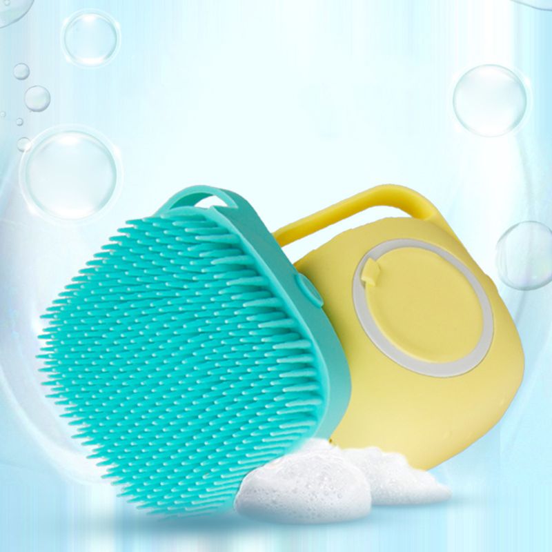 Soft Silicone Bristles Pet Bath Brush