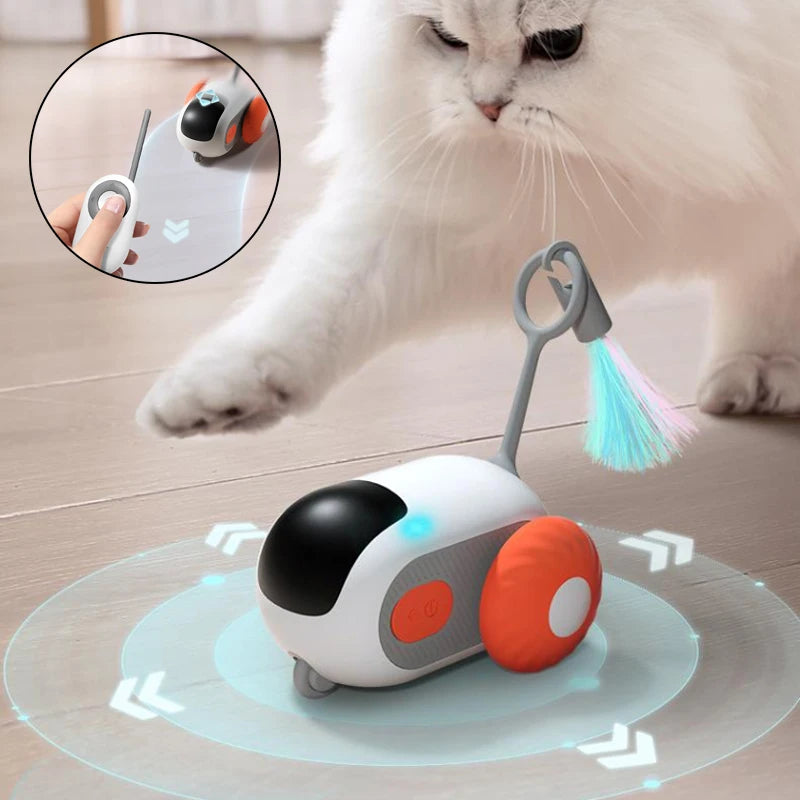 Remote Control Interactive Cat Car Toy Smart Chasing Play