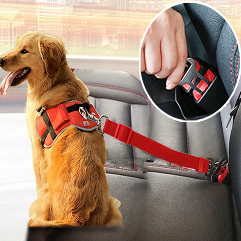 Adjustable Pet Car Seat Belt Safety Leash for Dogs Cats
