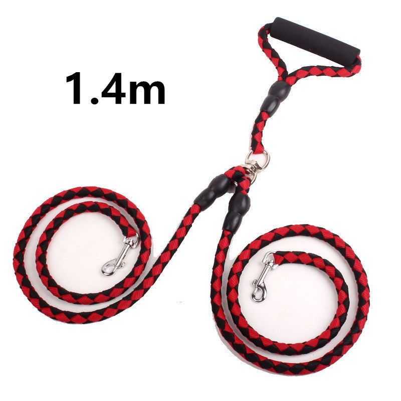 Heavy Duty Double-Ended Mountain Rope Dog Leash Reflective