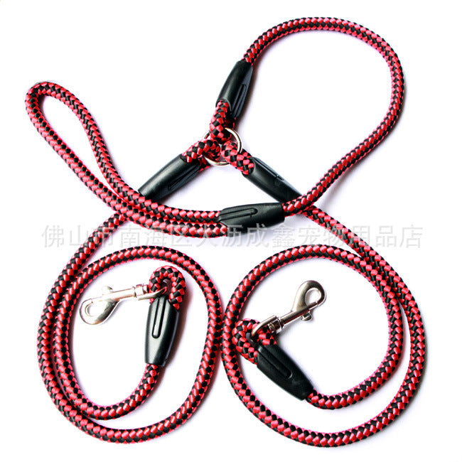 Heavy Duty Double-Ended Mountain Rope Dog Leash Reflective