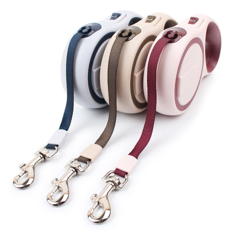 Telescopic ABS Retractable Dog Leash 3M 5M Dual-Color Safety