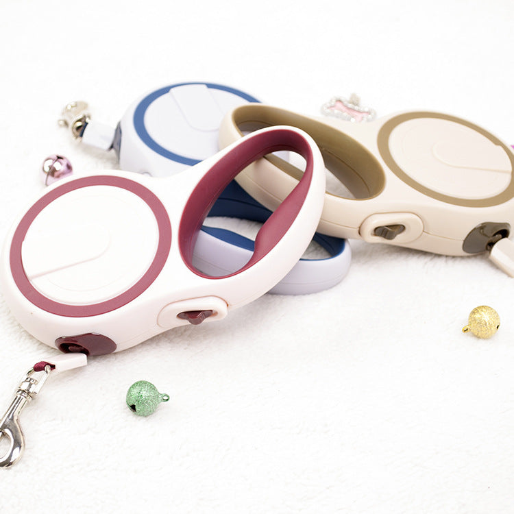 Telescopic ABS Retractable Dog Leash 3M 5M Dual-Color Safety