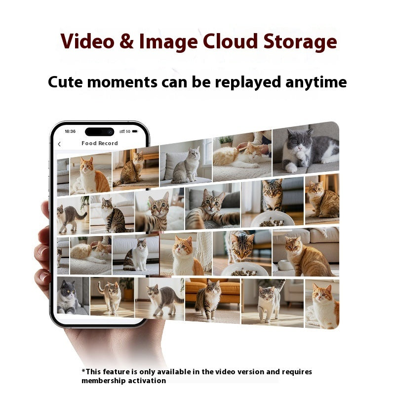 AI Smart Pet Feeder Water Fountain Station Camera Ceramic Bowls