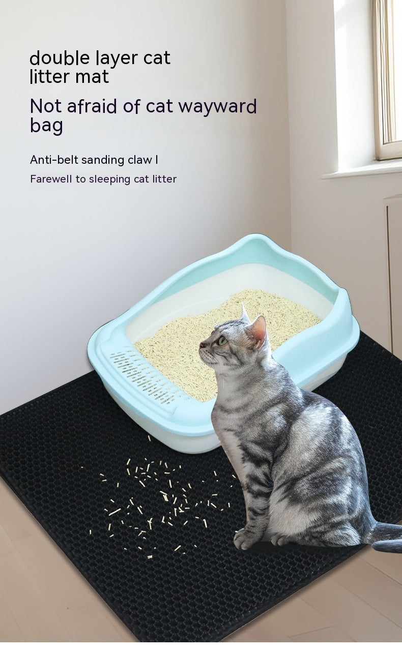 EVA Double-Layer Cat Litter Mat Anti-Track Multiple Sizes