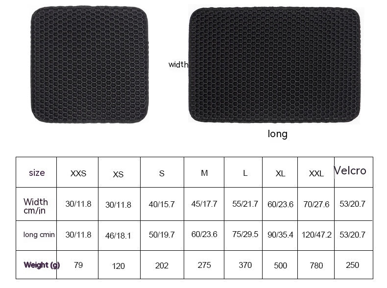 EVA Double-Layer Cat Litter Mat Anti-Track Multiple Sizes