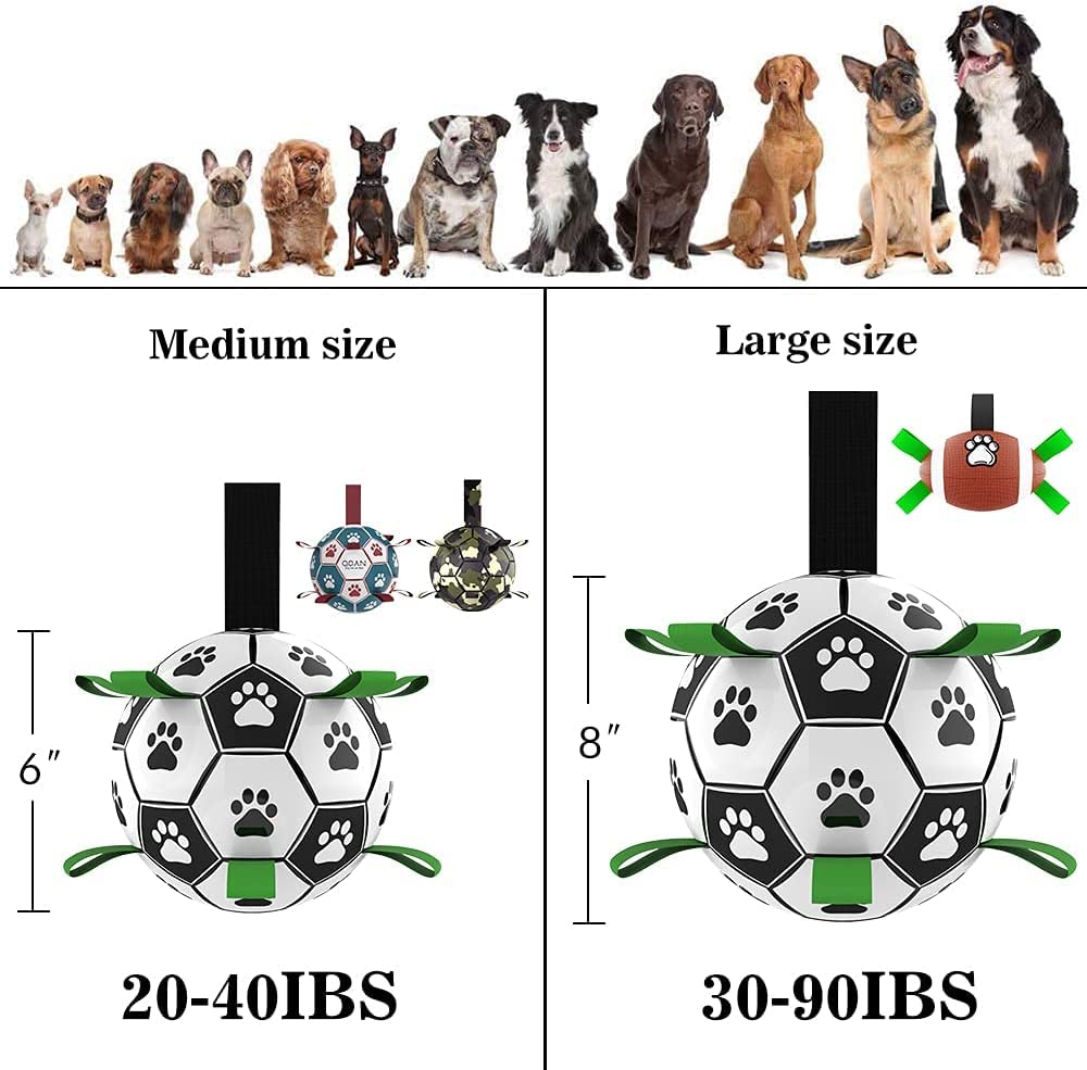 Interactive Dog Football Soccer Ball Training Toy for Active Dogs