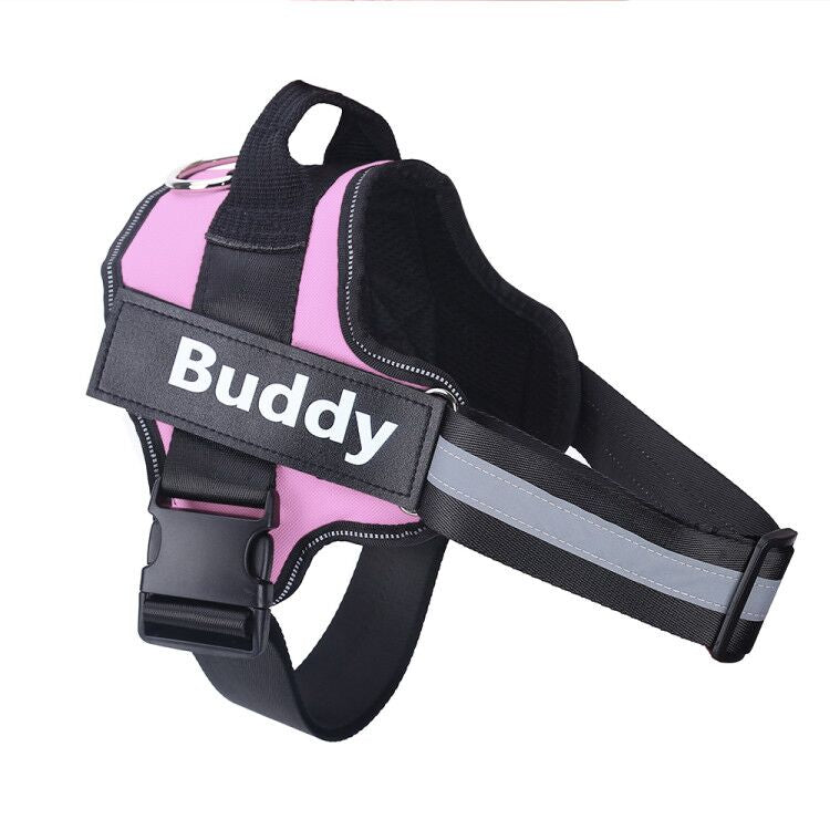 Personalized No-Pull Reflective Dog Harness Breathable Adjustable Pet Vest