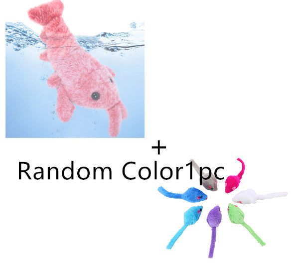 Electric Jumping Lobster Plush Toy Interactive USB Rechargeable