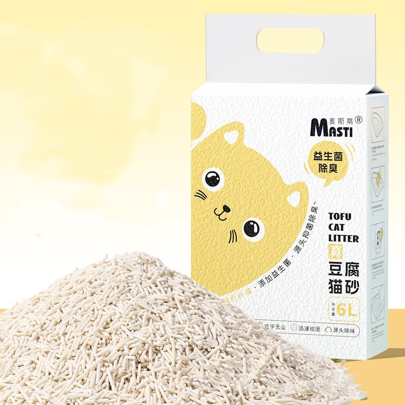 Premium Tofu Cat Litter Probiotics Deodorant 2-2.5kg Multi-Flavors