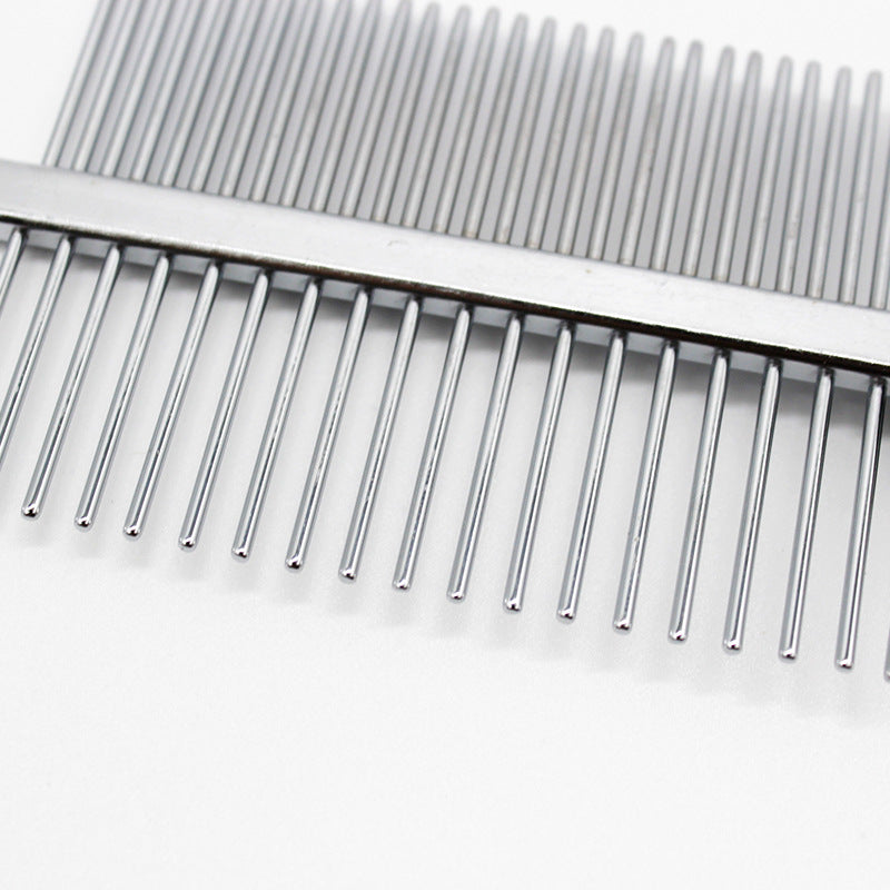 Double Row Pet Grooming Comb For Shedding Detangling Comfort