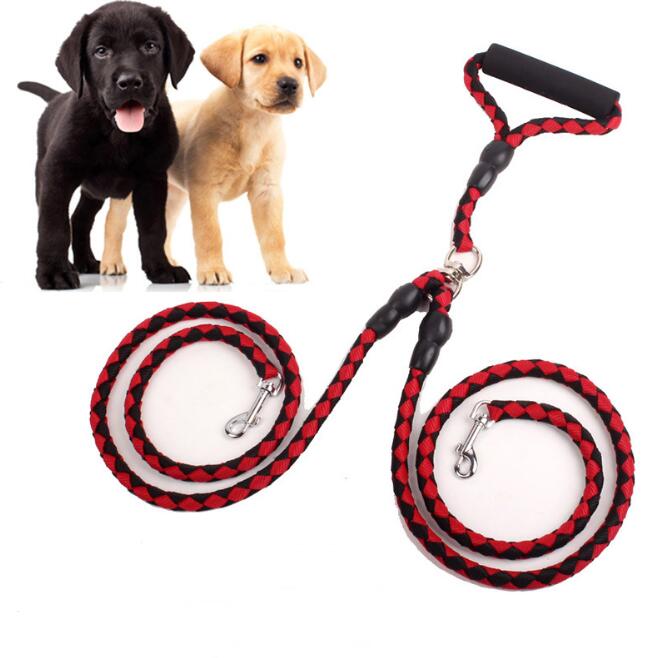 Heavy Duty Double-Ended Mountain Rope Dog Leash Reflective