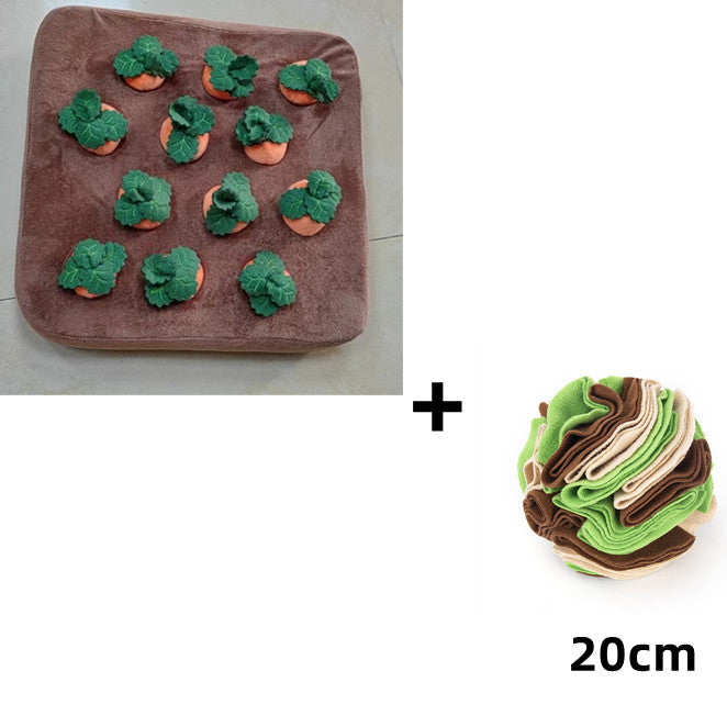 Carrot Snuffle Mat Plush Interactive Chew Toy For Pets