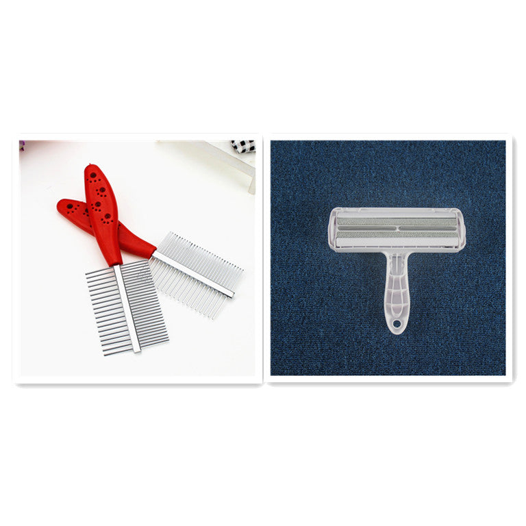 Double Row Pet Grooming Comb For Shedding Detangling Comfort