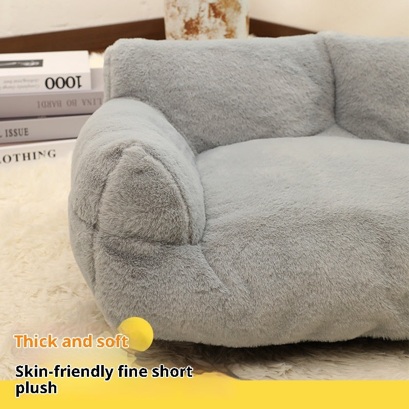 Large Rabbit Plush Pet Sofa Bed for Dogs and Cats