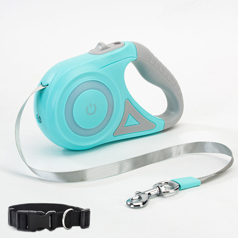 Retractable Dog Leash With One Button Brake Control