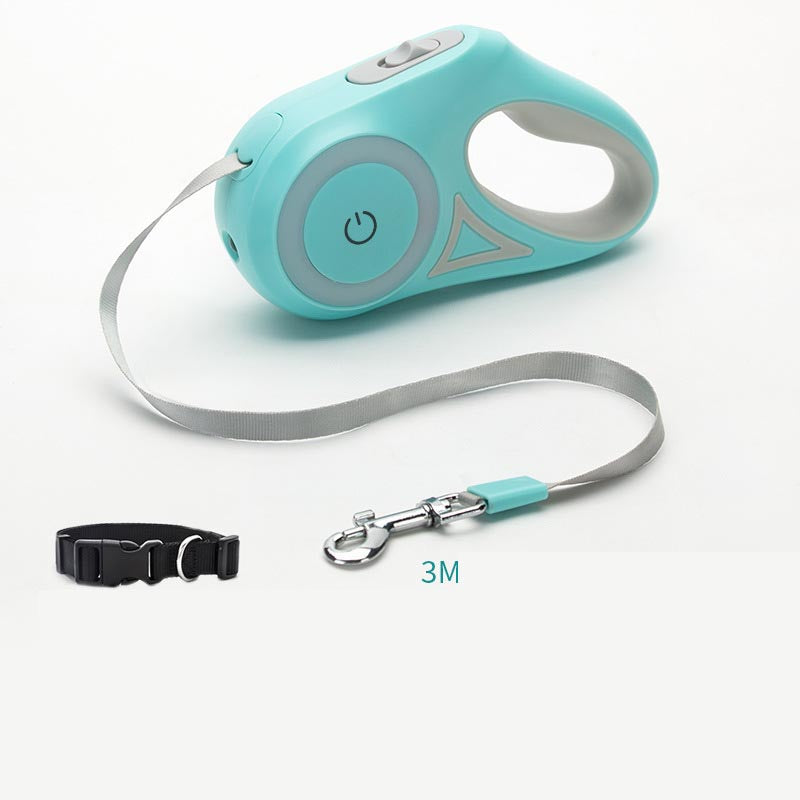 Retractable Dog Leash With One Button Brake Control