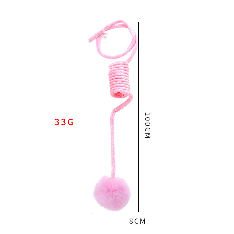Self Play Spring Rabbit Hair Ball Interactive Cat Toy