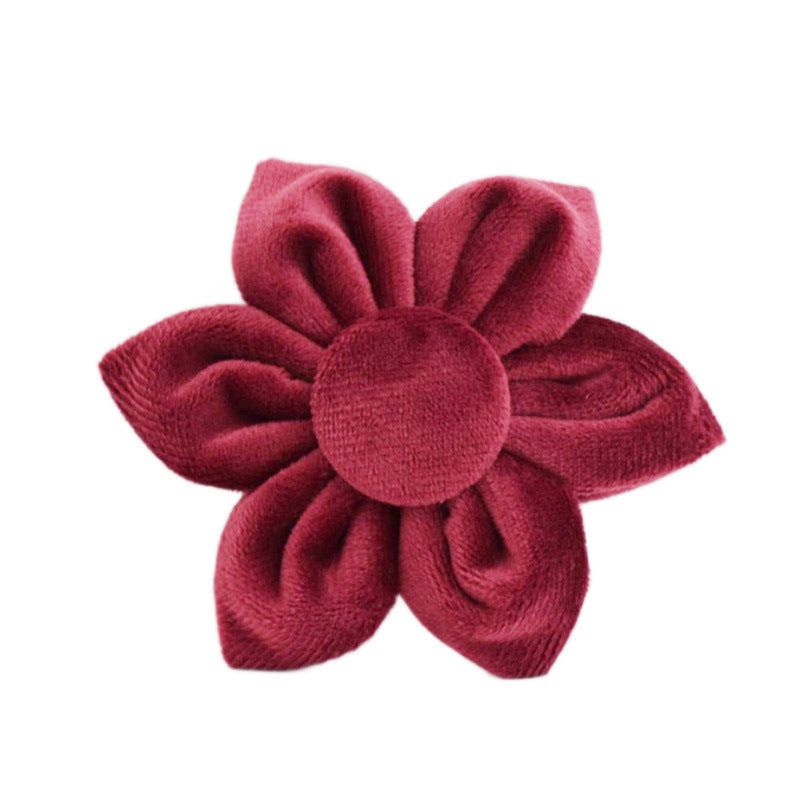 Velvet Fabric Dog Collar Leash Set With Stylish Accessories