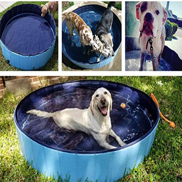 Foldable Dog Swimming Pool Durable Portable Pet Bath Summer Play