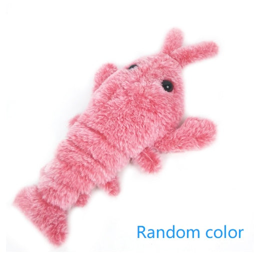 Electric Jumping Lobster Plush Toy Interactive USB Rechargeable
