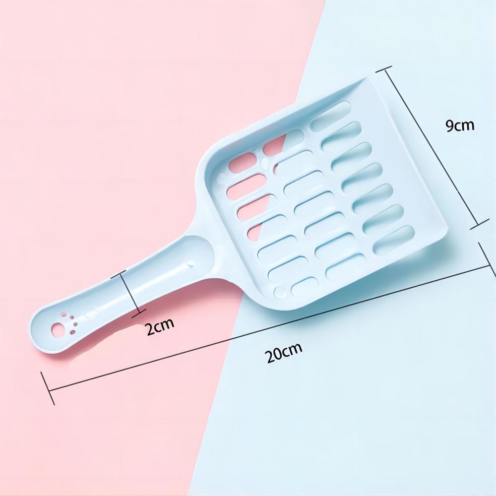 Lightweight Plastic Cat Litter Scoop 20x9x2cm Durable 23g