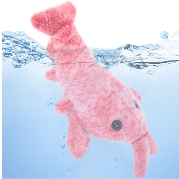 Electric Jumping Lobster Plush Toy Interactive USB Rechargeable