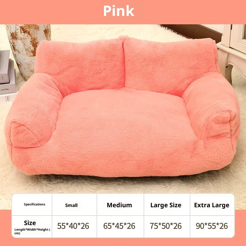 Large Rabbit Plush Pet Sofa Bed for Dogs and Cats