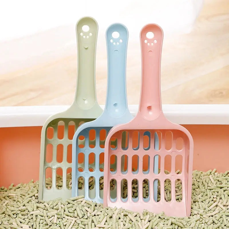 Lightweight Plastic Cat Litter Scoop 20x9x2cm Durable 23g