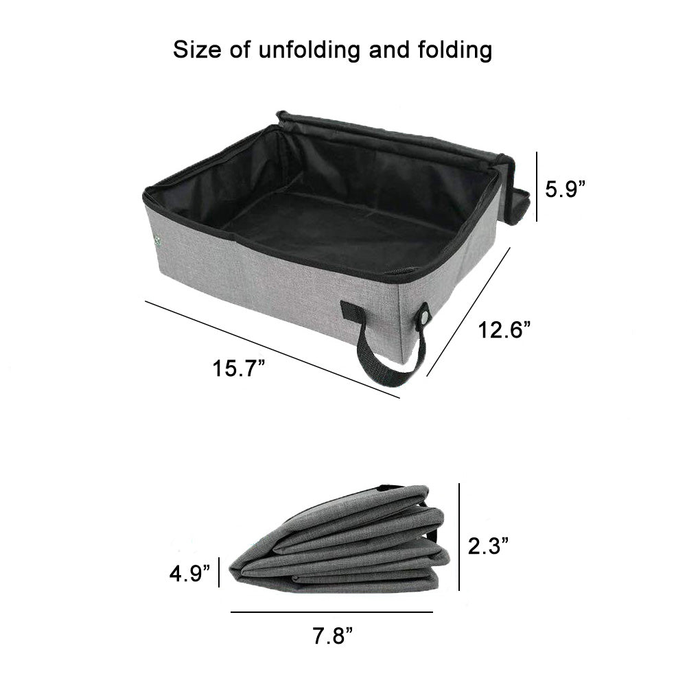 Foldable Waterproof Cat Litter Box Lid S/M/L Privacy