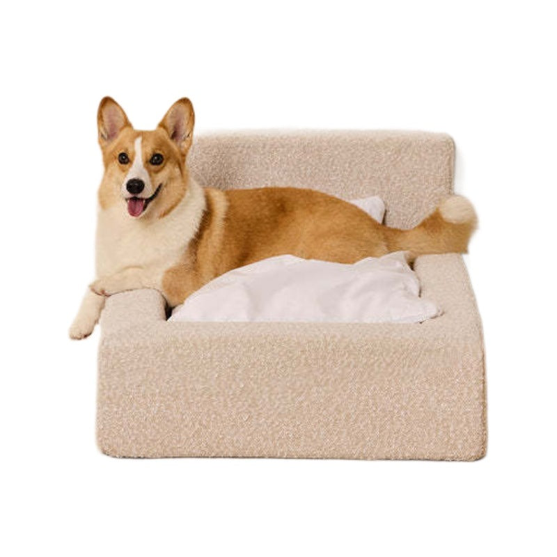 Rectangular Thickened Mattress Dog Kennel Plush Pet Bed House