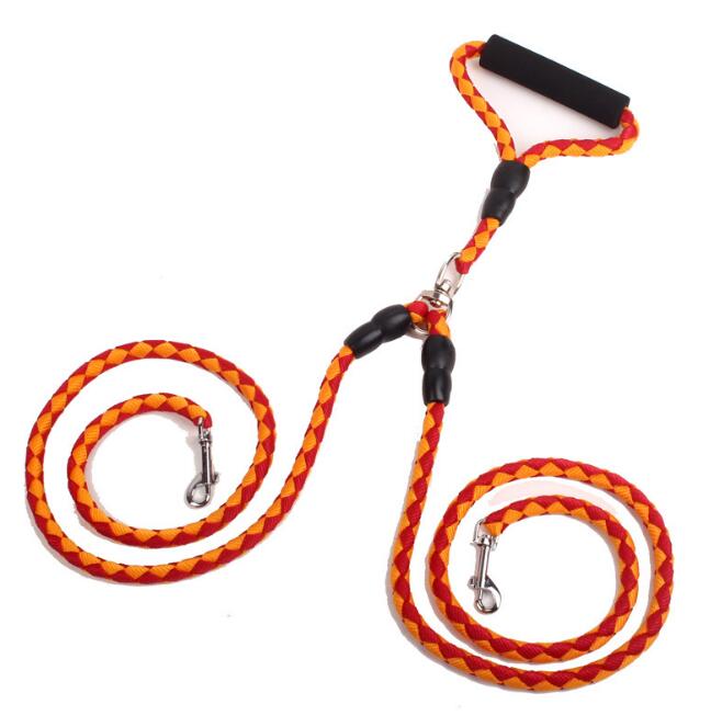 Heavy Duty Double-Ended Mountain Rope Dog Leash Reflective