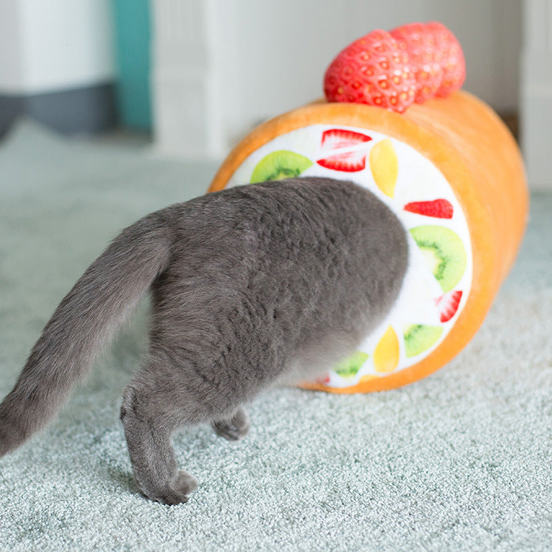 Cake Roll Cat Plush Toy 40cm Short Plush Decor