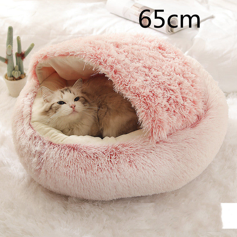 2 In 1 Plush Winter Pet Bed Warm Cozy