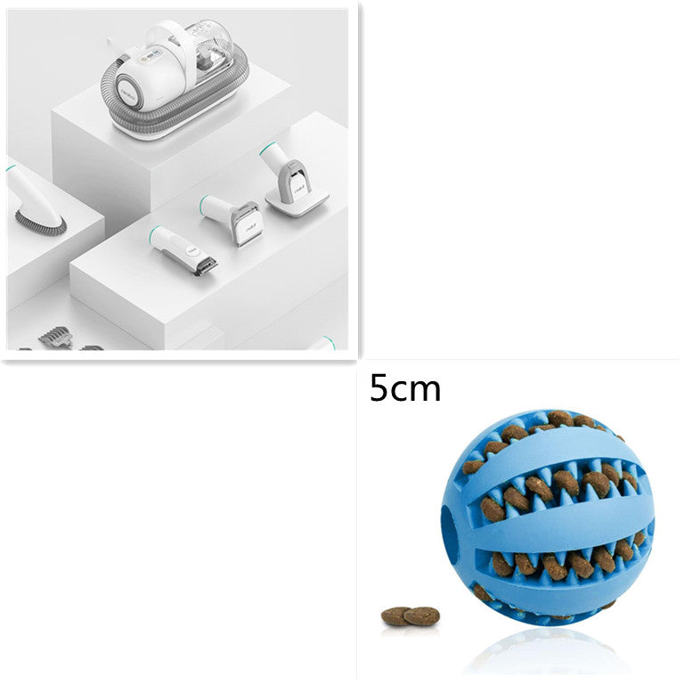 All-In-One Pet Grooming Device with Vacuum Comb and Clippers