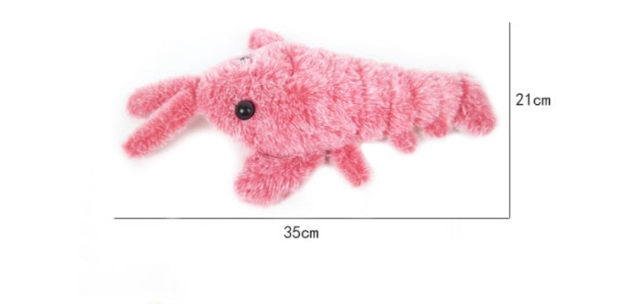 Electric Jumping Lobster Plush Toy Interactive USB Rechargeable