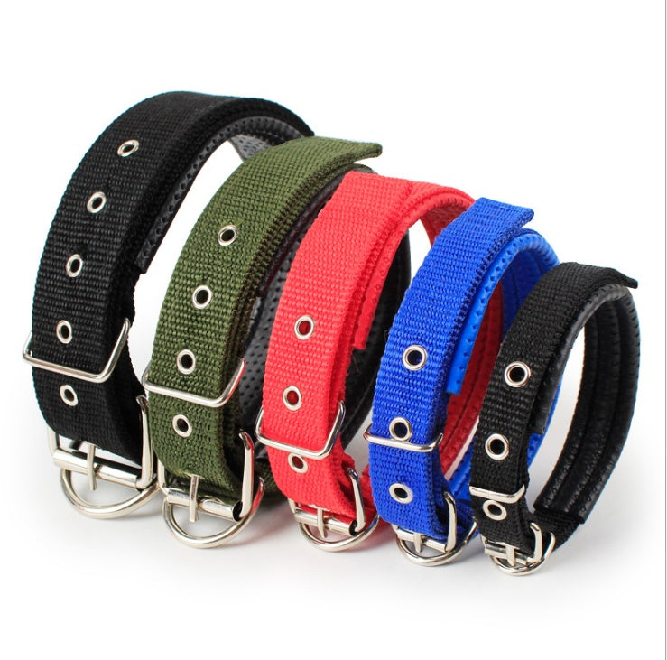 Padded Nylon Pet Collar Soft Foam Polypropylene Adjustable Comfort Dogs