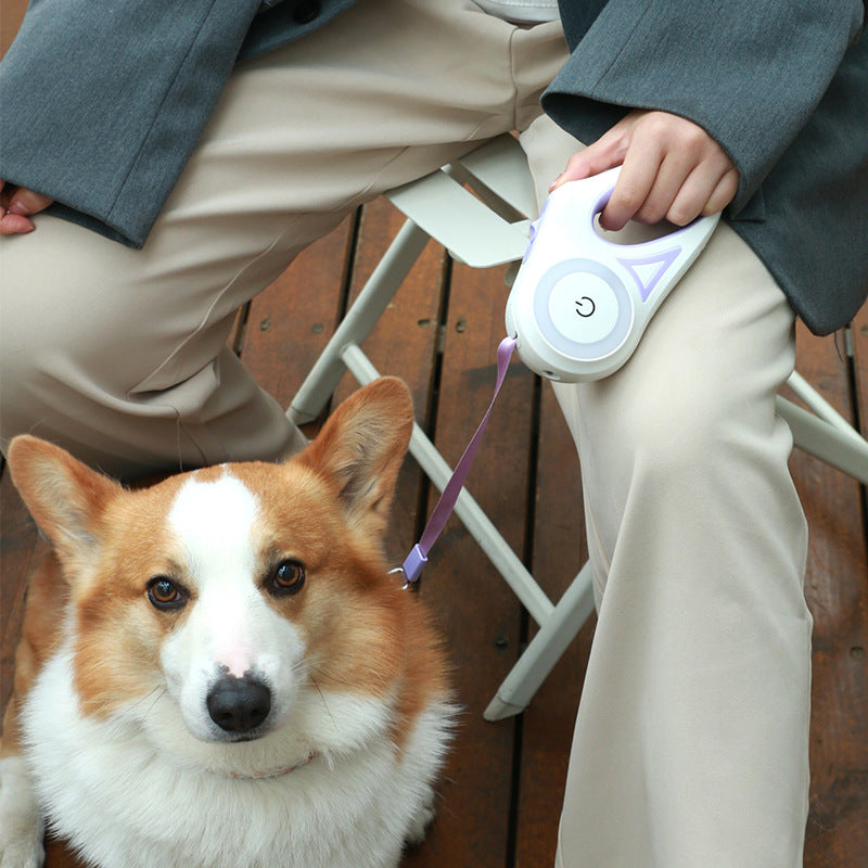 Retractable Dog Leash With One Button Brake Control