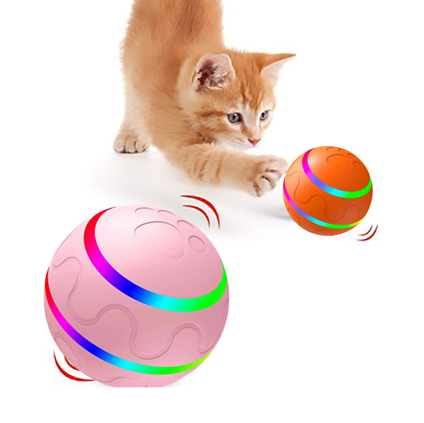 Intelligent Self Rotating Cat Ball Interactive Motion Toy