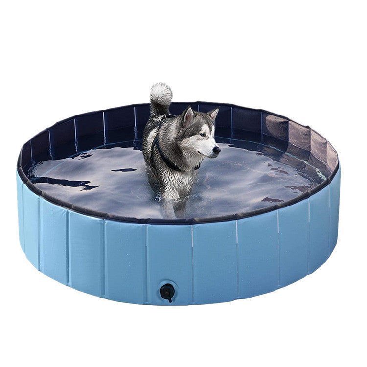 Foldable Dog Swimming Pool Durable Portable Pet Bath Summer Play