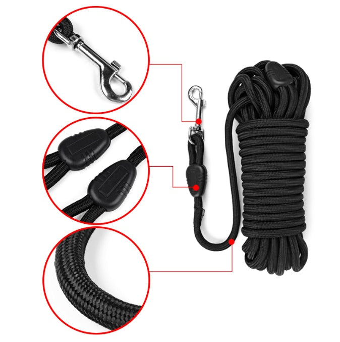 Heavy Duty Nylon Tracking Leash Long Rope Medium Large Dogs