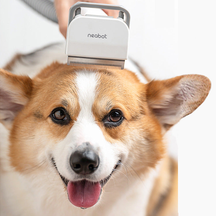 All-In-One Pet Grooming Device with Vacuum Comb and Clippers