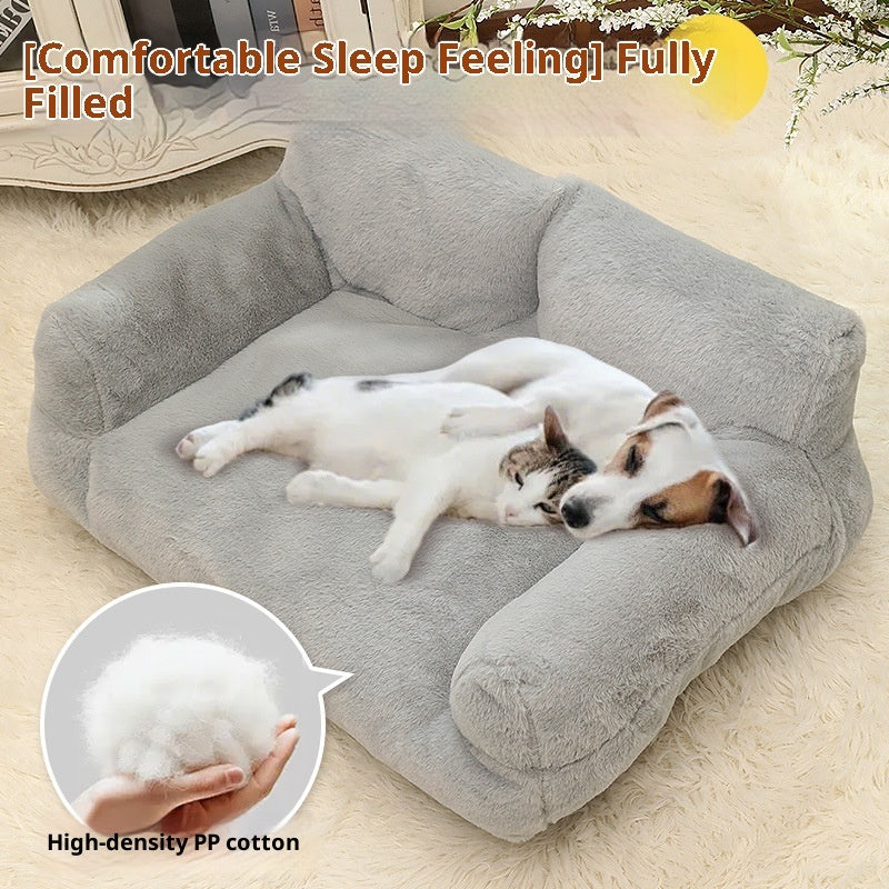 Large Rabbit Plush Pet Sofa Bed for Dogs and Cats