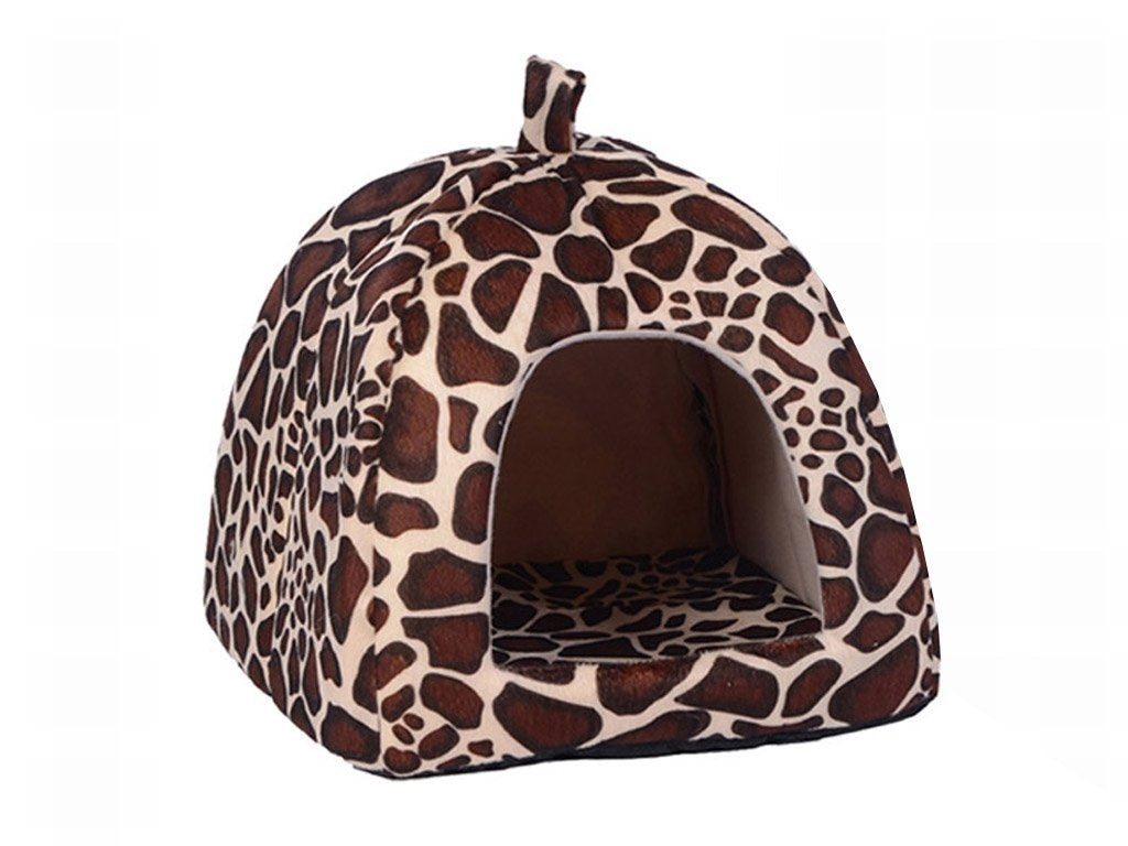Luxury Soft Pet House Hand-Stitched Cotton Indoor Dog Cat Bed