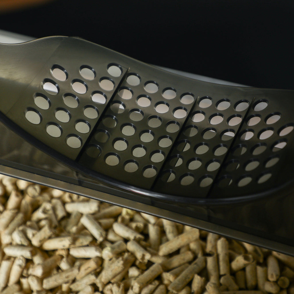 Hooded Drawer Cat Litter Box Odor-Free Scoop Mat Included