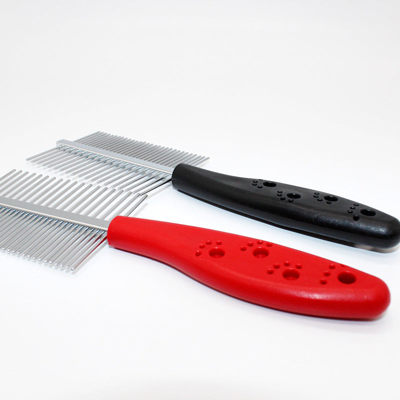 Double Row Pet Grooming Comb For Shedding Detangling Comfort