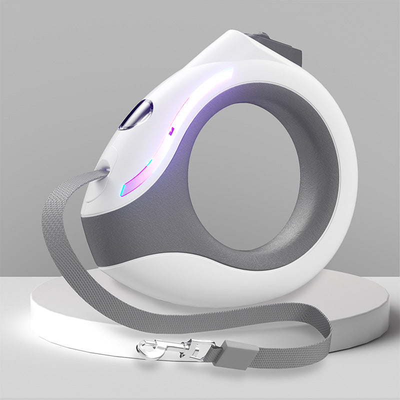 LED Color-Changing Retractable Dog Leash 3M 80kg Night Safety