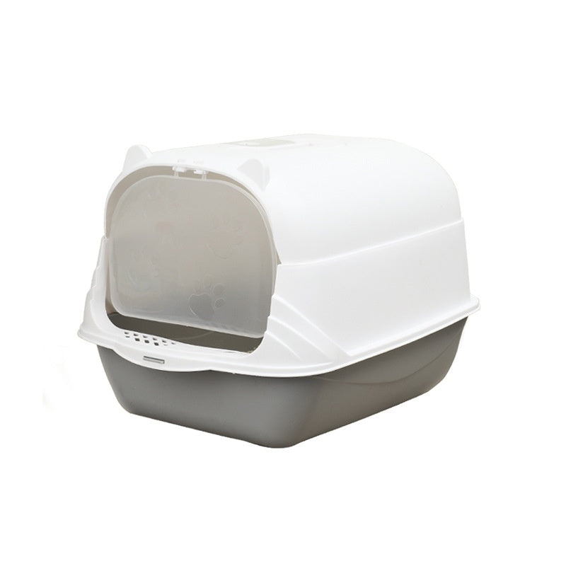 Oversized Enclosed PP Cat Litter Box Large Anti-Odor Privacy